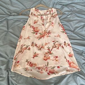 Joie Silk floral sleeveless blouse
